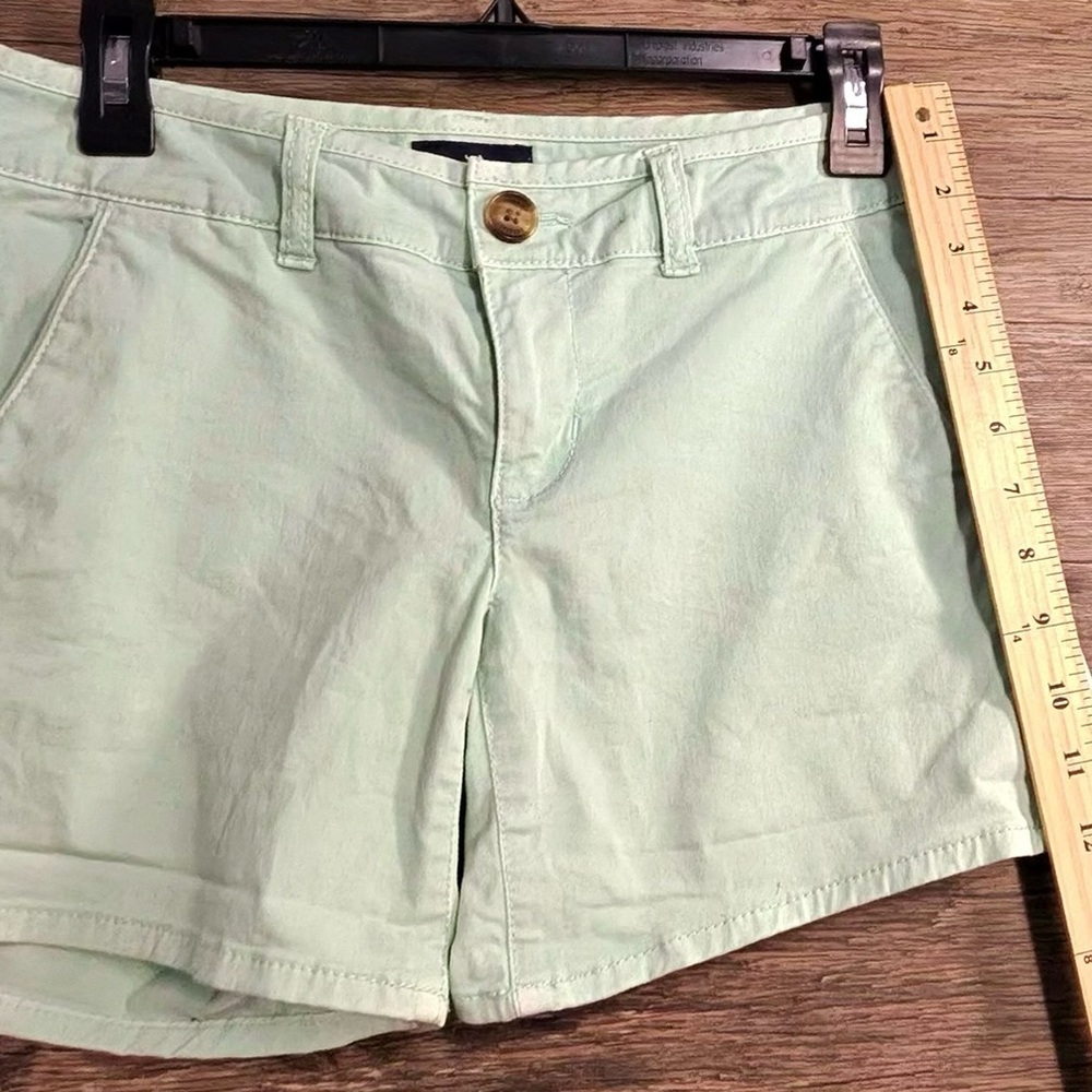American Eagle Outfitters Mint Green Women's Midi Stretch Shorts